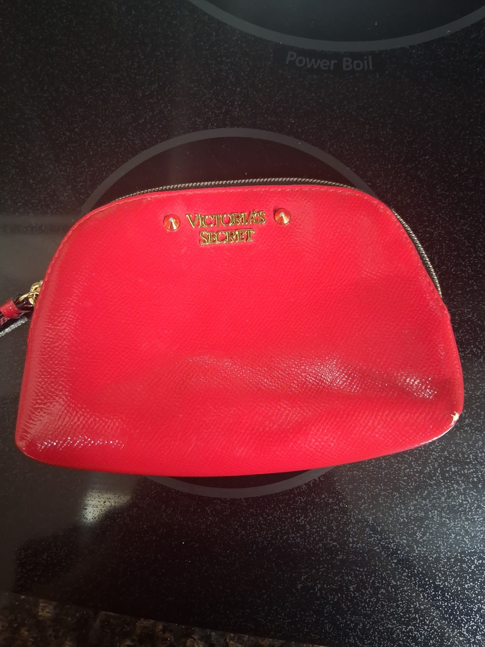Victoria's Secret Bright Red Logo Cosmetic Pouch